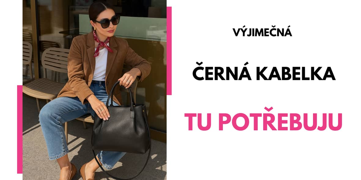 kožená kabelka černá - dareceknamiru